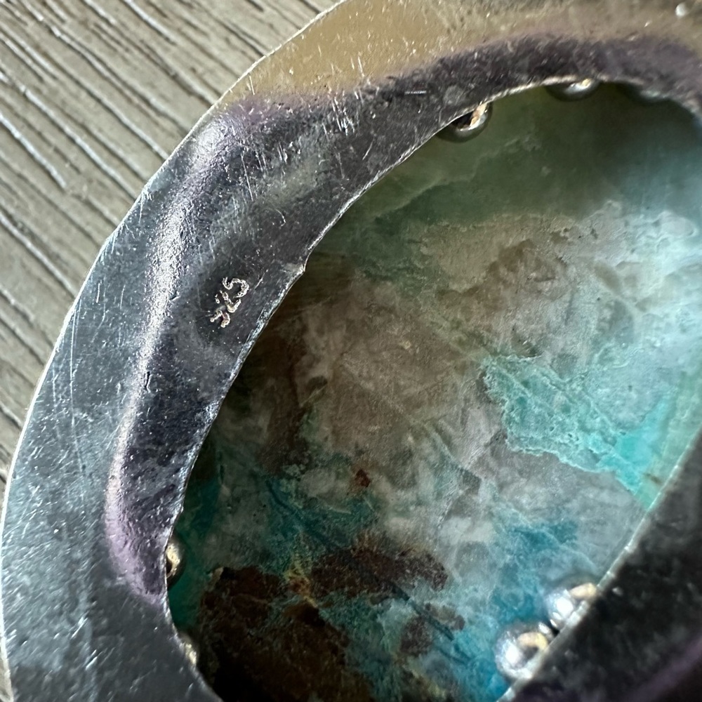 0294 Jasper Pendant Handmade Silver Gemstone Statement Jewelry - Picture 7 of 8